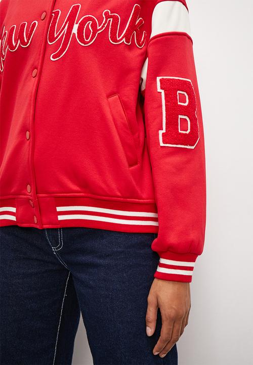 Blake - Collegiate bomber - red