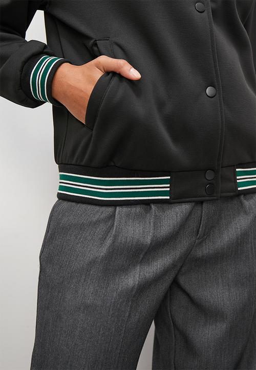 Blake - Collegiate bomber - black