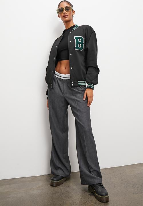 Blake - Collegiate bomber - black
