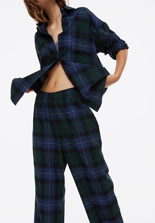 H&M - Checked pyjamas - dark blue/checked