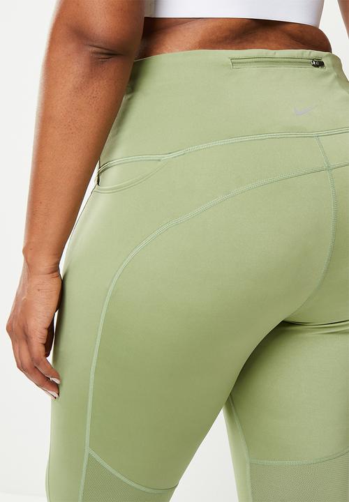 Nike - Plus w nike df fst sw hbr mr7/8tight - oil green & reflective silver