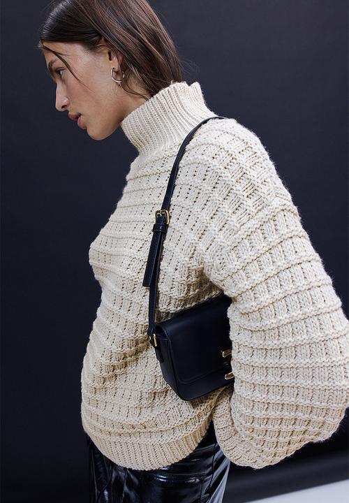 H&M - Oversized turtleneck jumper - light beige