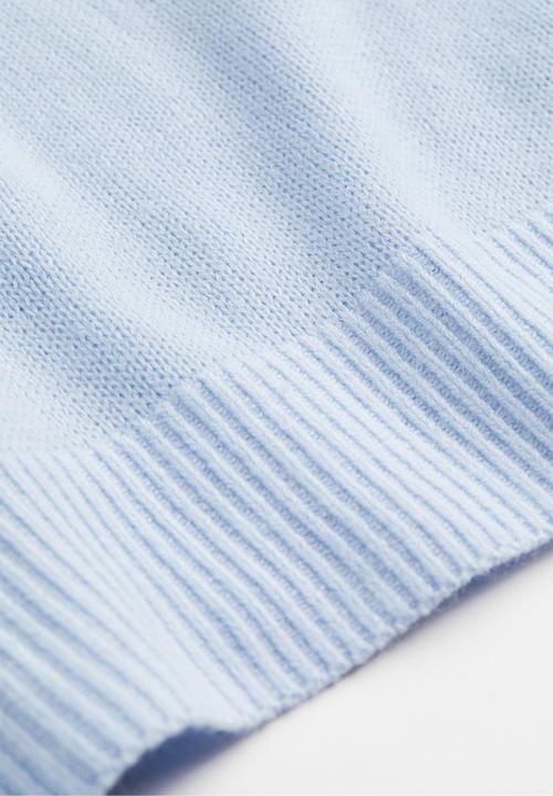 H&M - Jacquard-knit jumper - light blue/cat
