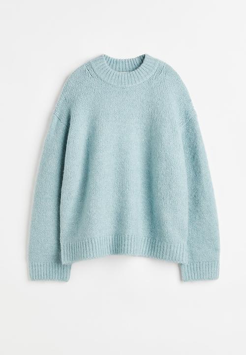 H&M - Oversized jumper - light turquoise