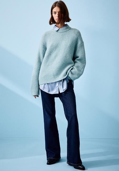 H&M - Oversized jumper - light turquoise