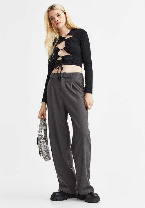 H&M - Cut-out top - black