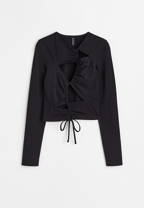 H&M - Cut-out top - black