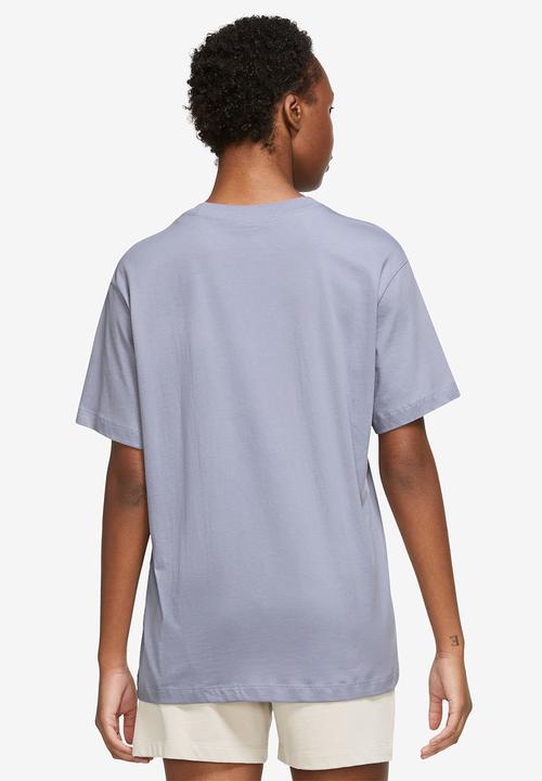 Nike - W nsw essntl tee bf lbr - indigo haze/white