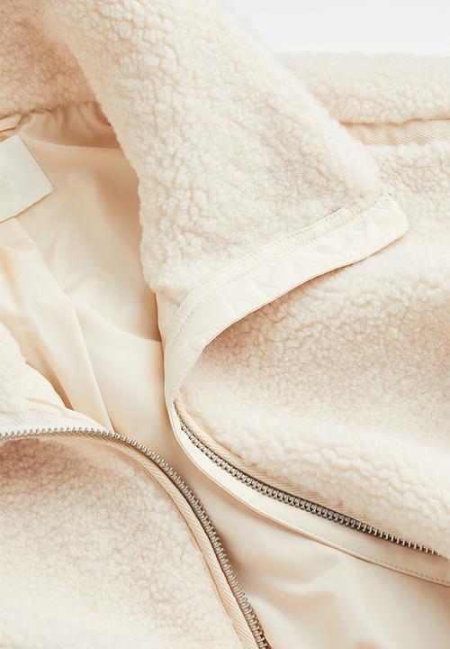 H&M - Teddy jacket - cream