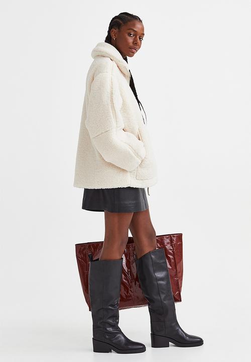H&M - Teddy jacket - cream