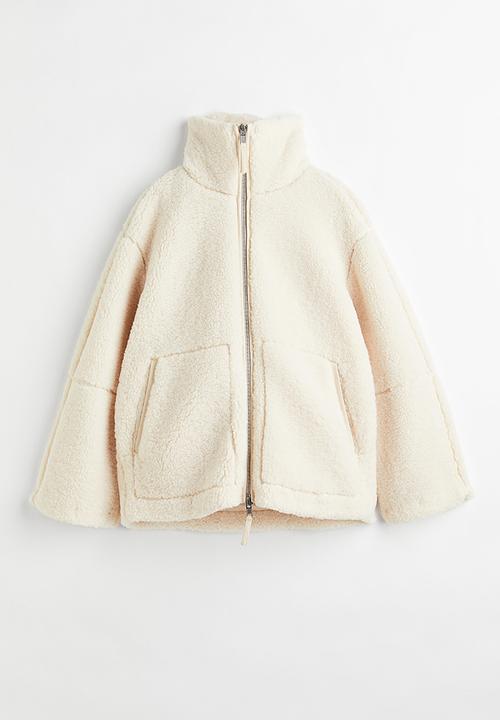 H&M - Teddy jacket - cream