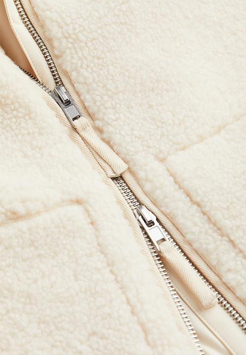 H&M - Teddy jacket - cream