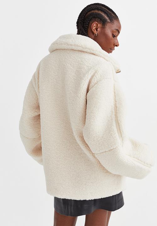 H&M - Teddy jacket - cream