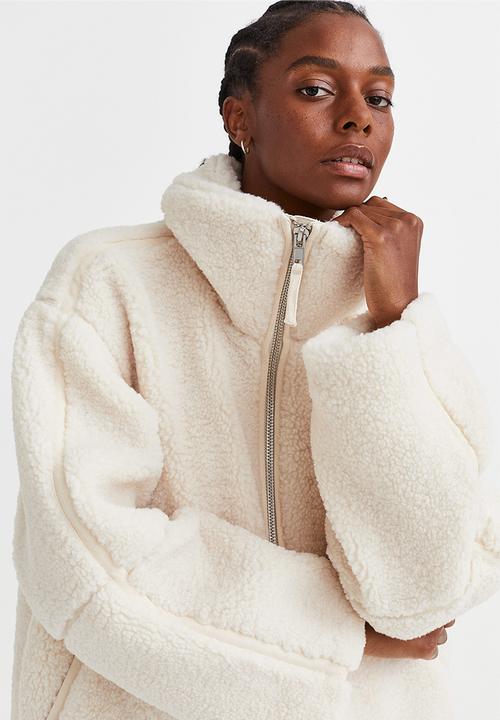 H&M - Teddy jacket - cream