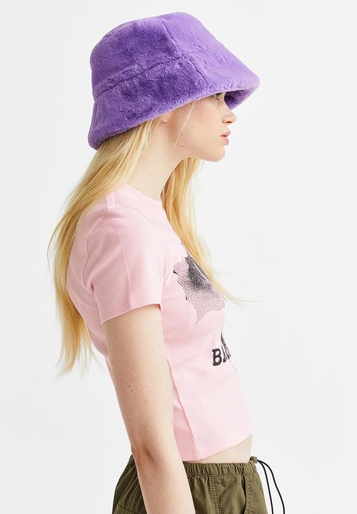 H&M - Fitted top - light pink/eyes