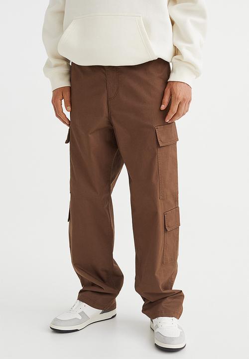 H&M - Loose fit cargo trousers - brown