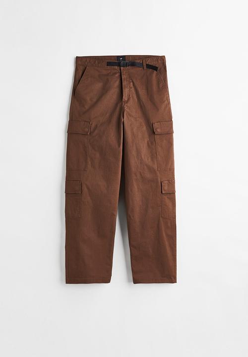 H&M - Loose fit cargo trousers - brown