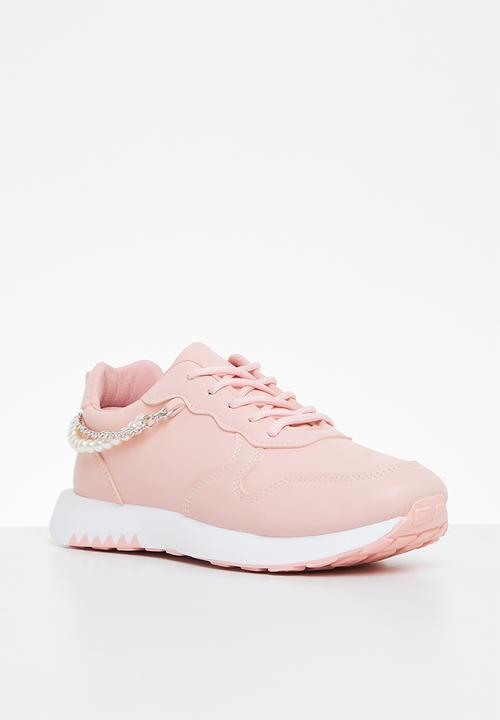 Jada - Pearl detail sneaker - pink