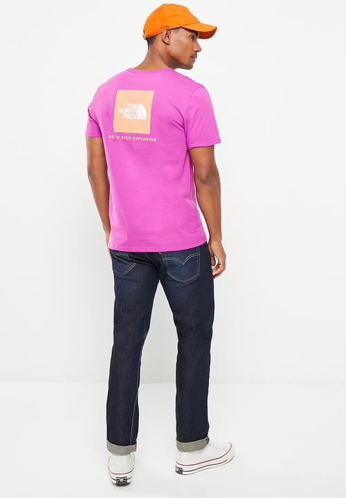 The North Face - Short sleeve redbox tee  - eu - purple cactus flower (lv1)