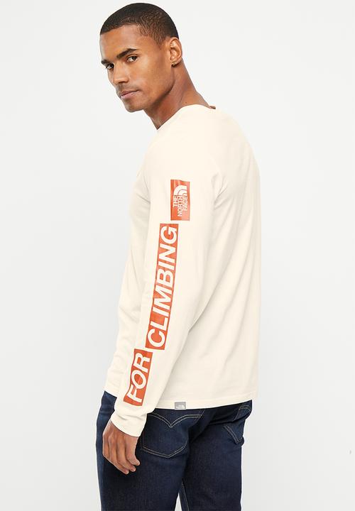 The North Face - Outdoor long sleeve graphic tee - gardenia white 