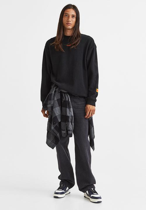 H&M - Relaxed fit sweatshirt - black/kodak