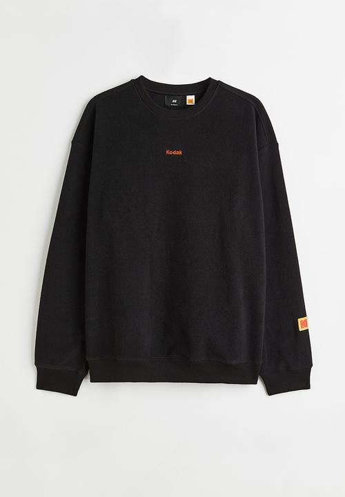 H&M - Relaxed fit sweatshirt - black/kodak