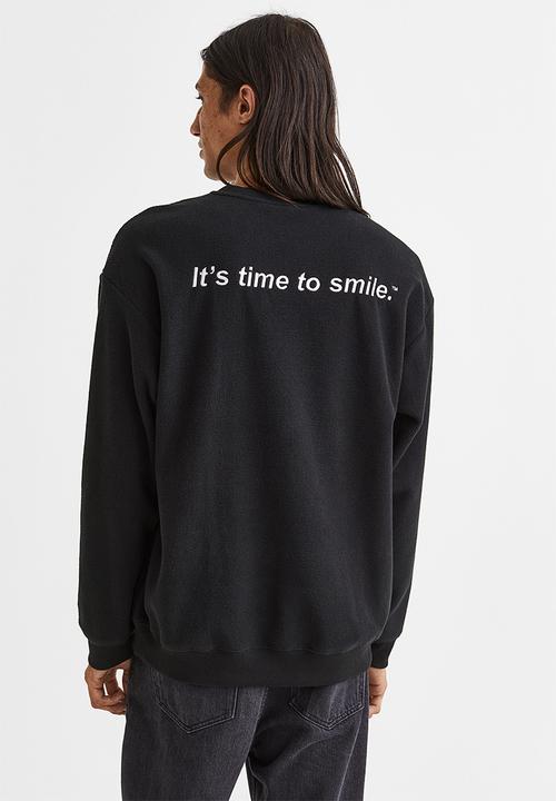 H&M - Relaxed fit sweatshirt - black/kodak