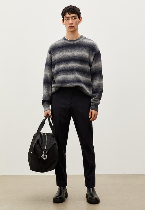 H&M - Relaxed fit jumper - dark blue/striped