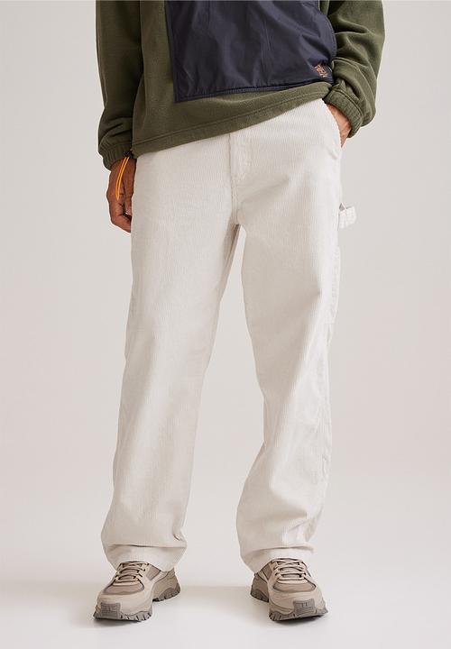 H&M - Relaxed fit corduroy trousers - light beige