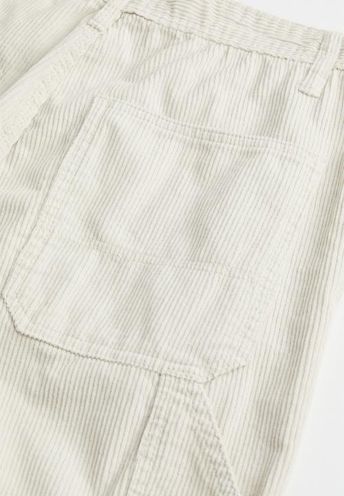 H&M - Relaxed fit corduroy trousers - light beige