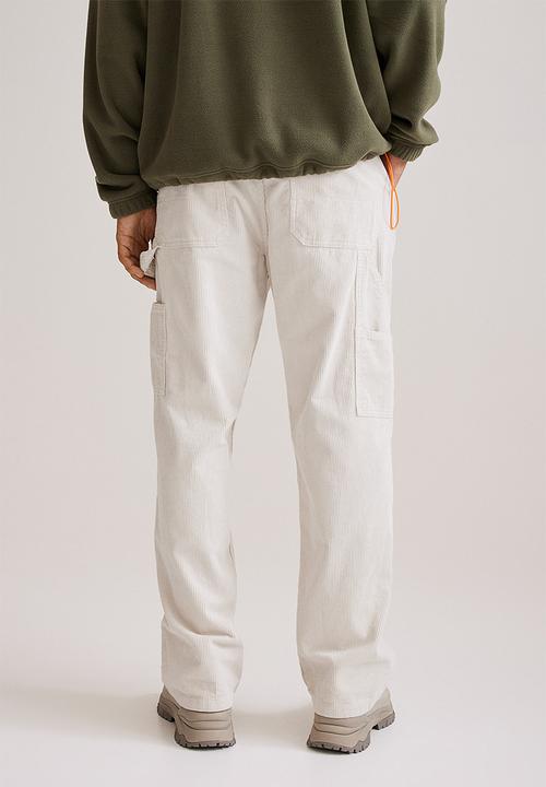 H&M - Relaxed fit corduroy trousers - light beige