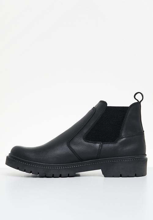 Bronx - M4 leather boot - black