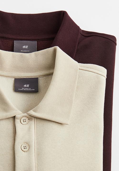 H&M - Relaxed fit polo shirt - light beige