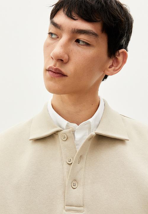 H&M - Relaxed fit polo shirt - light beige