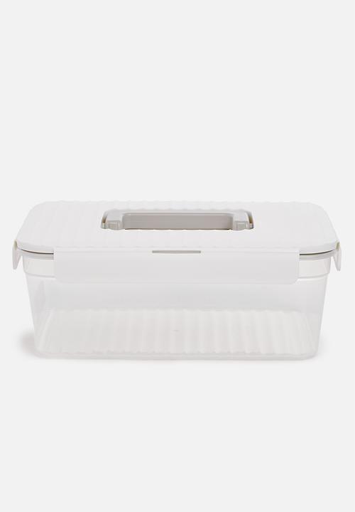 LocknLock - Wave container large set of 3 - white