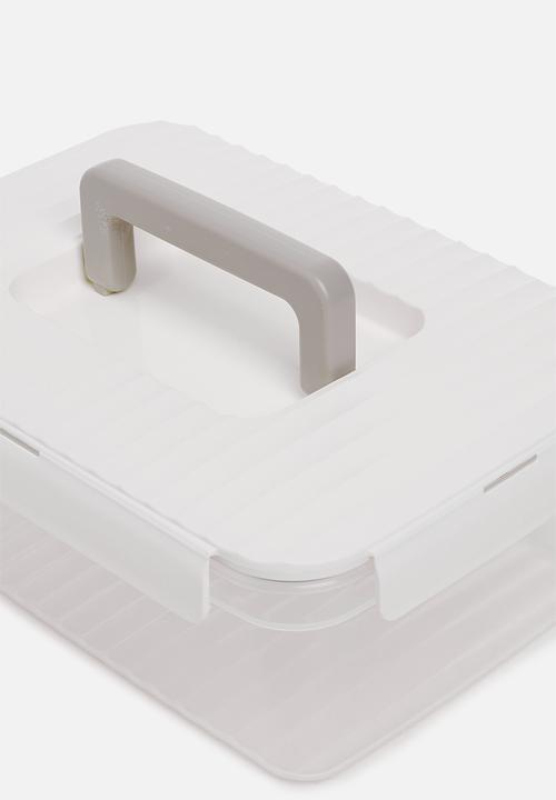 LocknLock - Wave container large set of 3 - white