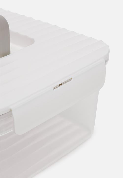 LocknLock - Wave container large set of 3 - white