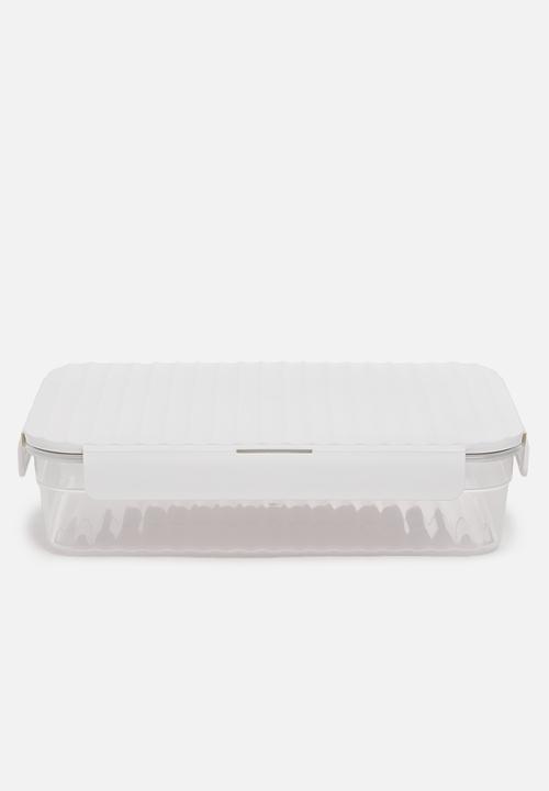 LocknLock - Wave container large set of 3 - white