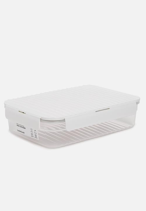 LocknLock - Wave container large set of 3 - white