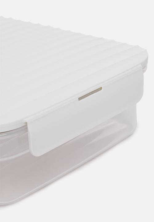 LocknLock - Wave container large set of 3 - white