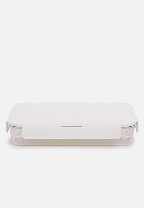LocknLock - Wave container large set of 3 - white