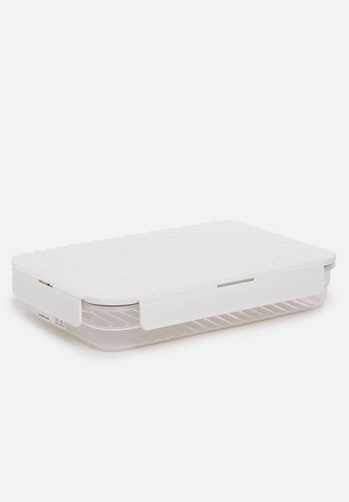 LocknLock - Wave container large set of 3 - white