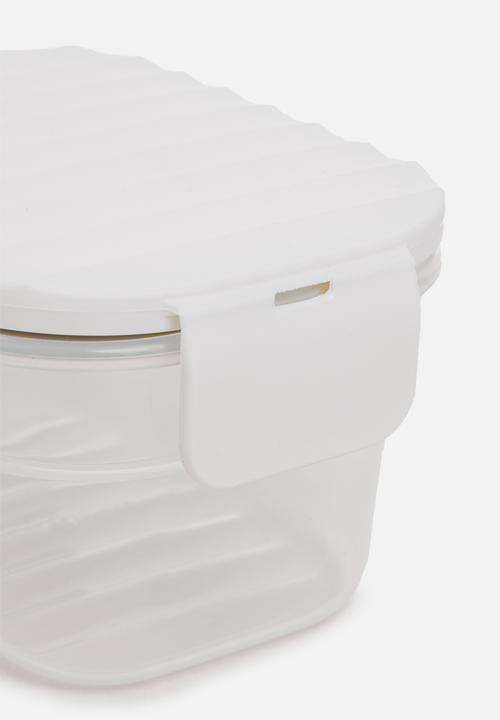 LocknLock - Wave container small set of 3 - white
