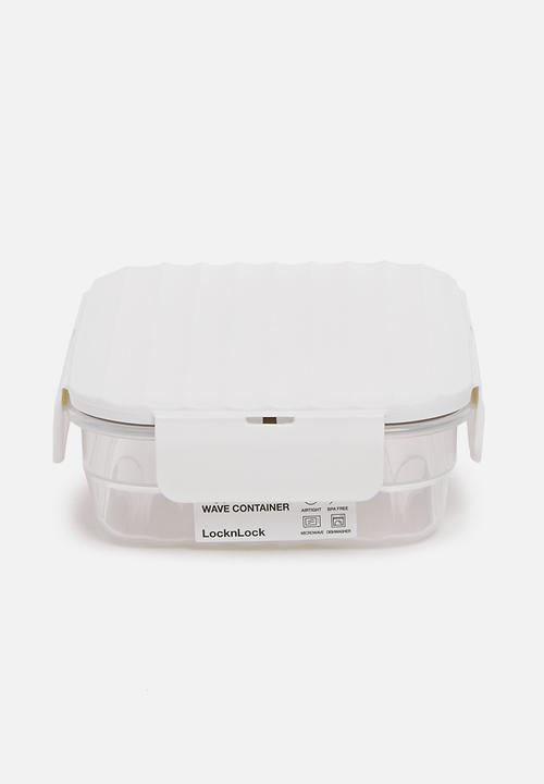 LocknLock - Wave container medium set of 4 - white