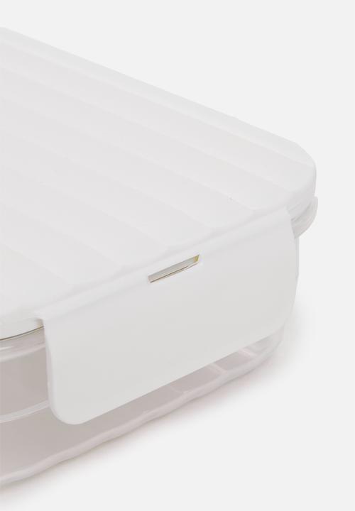 LocknLock - Wave container medium set of 4 - white
