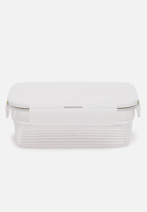 LocknLock - Wave container medium set of 4 - white