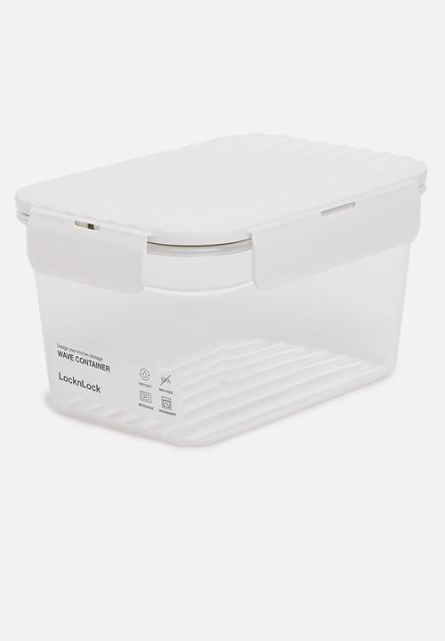 LocknLock - Wave container medium set of 4 - white