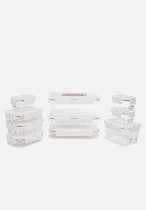 LocknLock - Wave container medium set of 4 - white