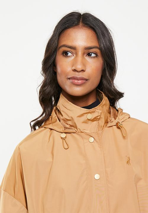 POLO - Wmn long sleeve parka jacket - camel