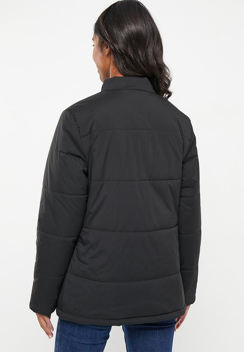 POLO - Wmn long sleeve puffer jacket - black